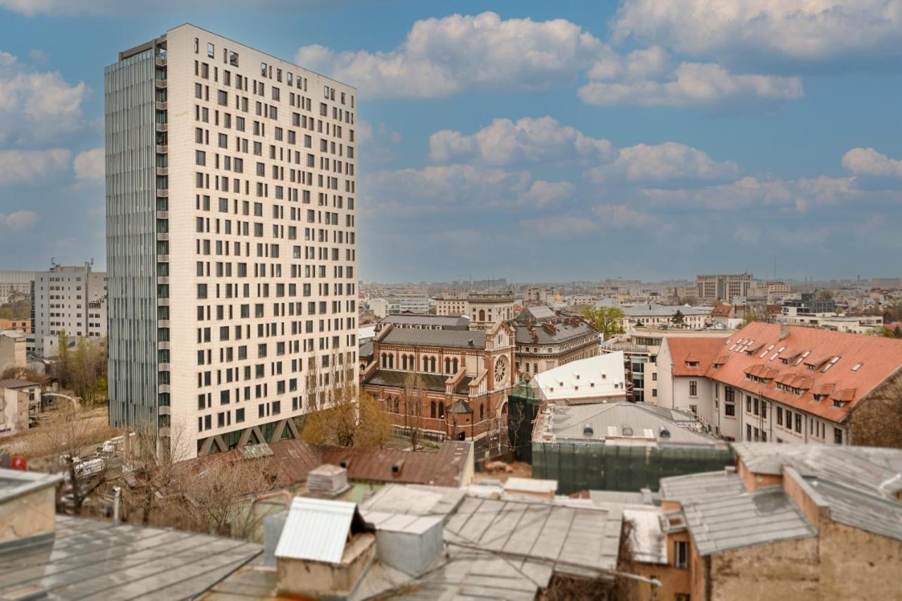 Splendid 2Br Apartment With Breathtaking Views Of Casa Poporului Bukurešť Exteriér fotografie